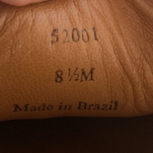 Lucchese Leather Moccasins Loafers After Ride Slip-On Shoes Mens Sz 8.5 Vibram - Picture 8 of 10